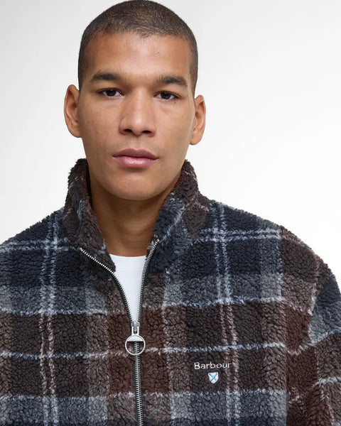 Men's Barbour | Tartan Sherpa Fleece | Midnight