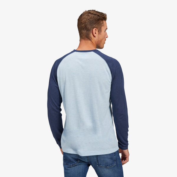 Men's Mizzen + Main | Easy Knit Henley | Navy Blue Contrast