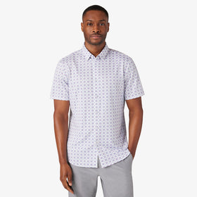 Men's Mizzen + Main | Halyard Trim No Tuck Short Sleeve | Lavander Lustre Floral Print