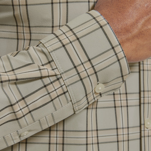 Men's Mizzen + Main | Leeward Classic Long Sleeve | Light Pastel Grey Detail