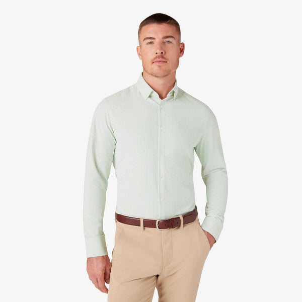 Men's Mizzen & Main | Leeward Long Sleeve | Fern Filbert Plaid