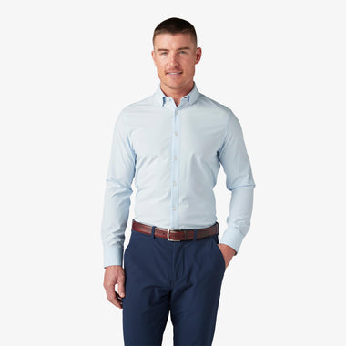 Men's Mizzen + Main | Leeward Trim Long Sleeve | Light Blue