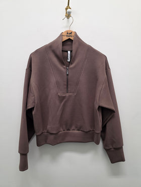 Women's Joseph Ribkoff | Style 261610F26 Jersey Boxy Sweater | Mink
