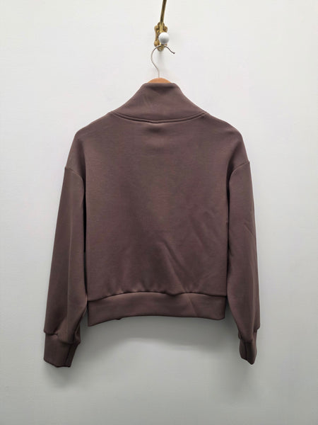 Women's Joseph Ribkoff | Style 261610F26 Jersey Boxy Sweater | Mink
