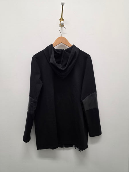 Women's Compli K | Houndtooth Print Knit Jacket | Black & Grey