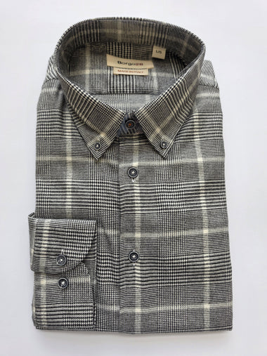 Men's Borgo 28 | Ceramica Button Collared Shirt | Grey
