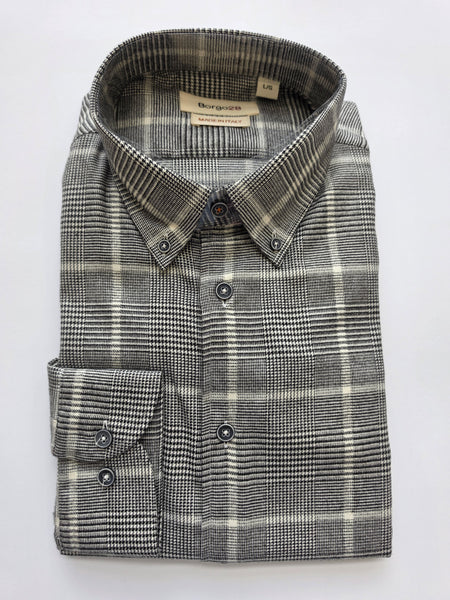 Men's Borgo 28 | Ceramica Button Collared Shirt | Grey