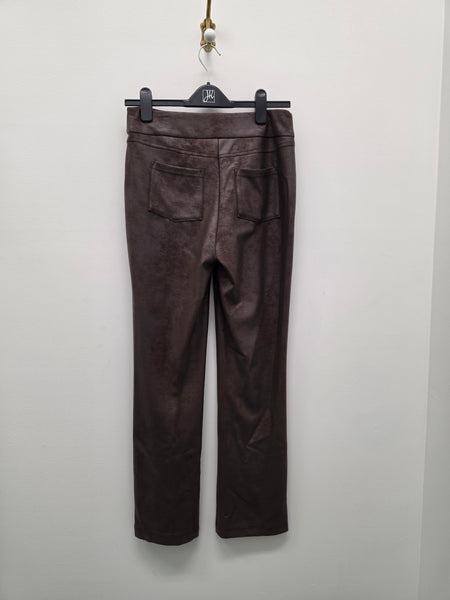 Women's Joseph Ribkoff | Foil Bonded Pant | Brown