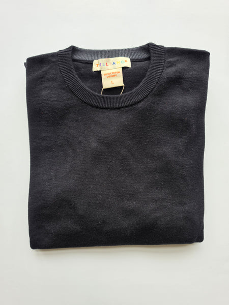 Men's Tulliano | Silk Cotton Knitwear Crew-Neck Sweater | Black
