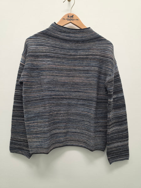 Women's French Dressing | Long Sleeve Sweater | Indigo Space Dye