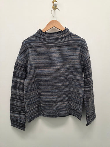 Women's French Dressing | Long Sleeve Sweater | Indigo Space Dye