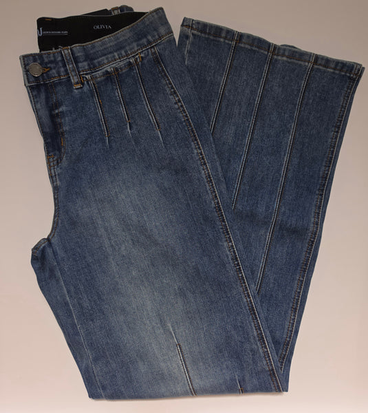 Women's French Dressing | Olivia Wide Leg Denim | Medium Dark