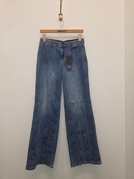 Women's French Dressing | Olivia Wide Leg Denim | Medium Dark