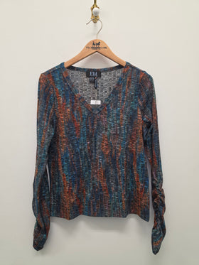 Women's French Dressing | Long Sleeve V-Neck Top | Kingston