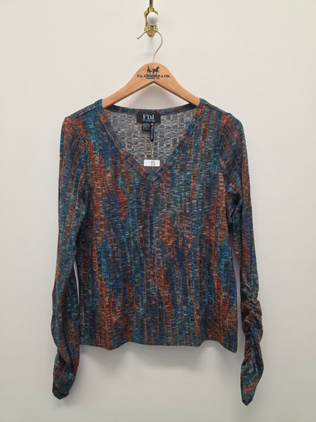 Women's French Dressing | Long Sleeve V-Neck Top | Kingston