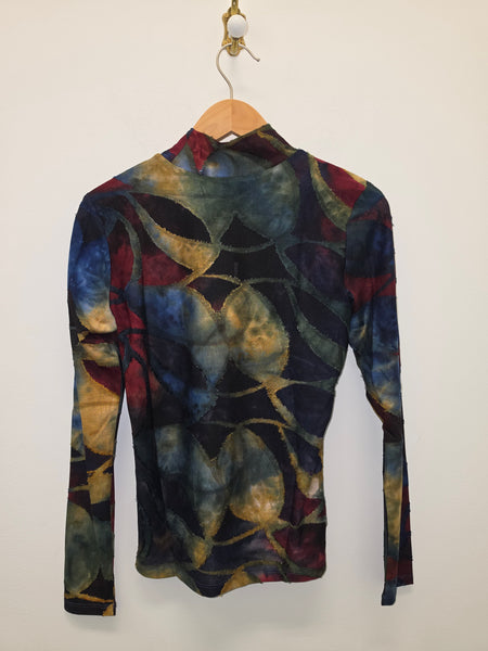 Women's French Dressing | Long Sleeve Mock Neck Top | Autumnal