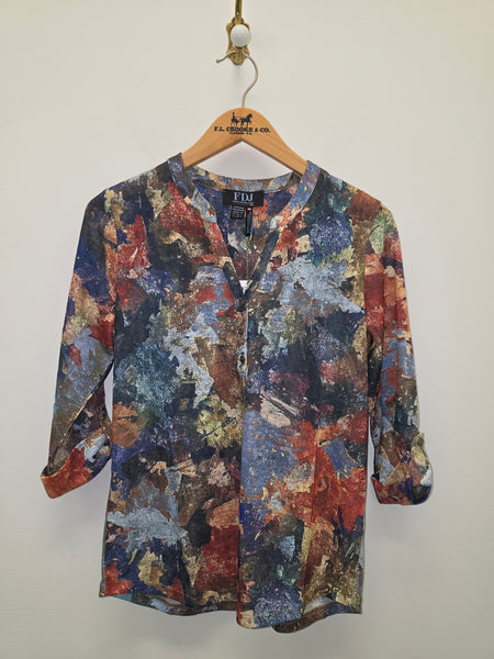 Women's French Dressing Jeans | 3/4 Sleeve Henley Top | Tallulah