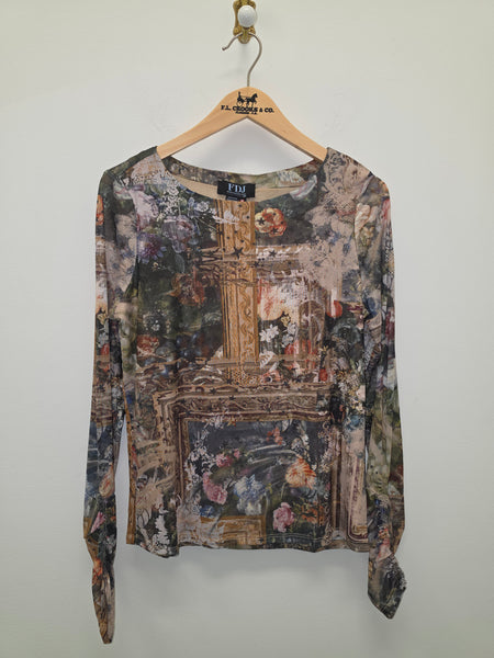 Women's French Dressing Jeans | Long Sleeve Mock Neck Top | Gallery