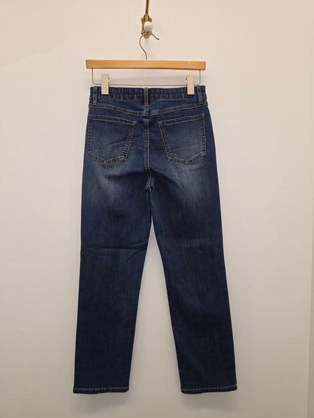 Women's French Dressing | Basic Pull-On Straight Ankle Denim | Dark Wash