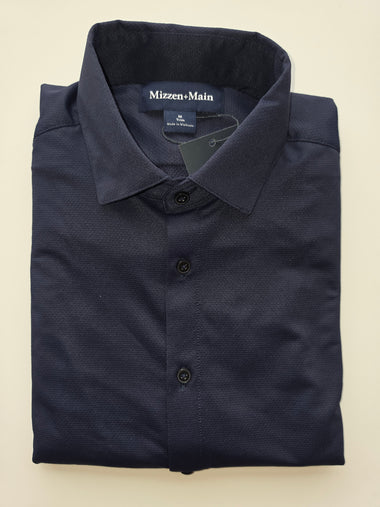 Men's Mizzen + Main | Halyard Classic Long Seeve Shirt | Navy