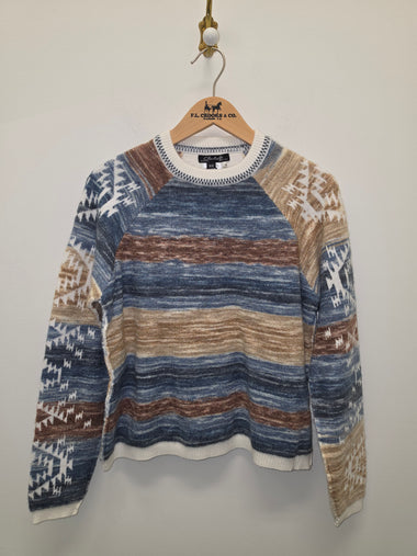 Women's Charlie B | Double Layer Reversible Raglan Sweater | Lake Tahoe