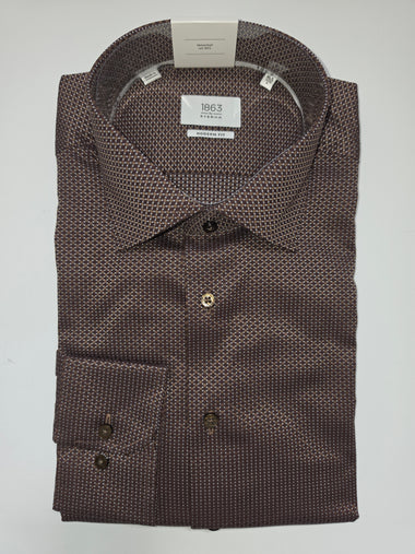 Men's Eterna | Kettlance Dress Shirt | Brown