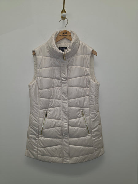 Women's Renuar | Quilted Luxe Woven Vest | Oyster