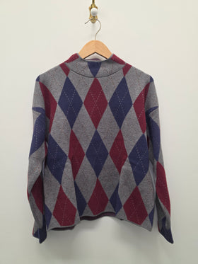Women's French Dressing | Long Sleeve Mock Neck Sweater | Argyle
