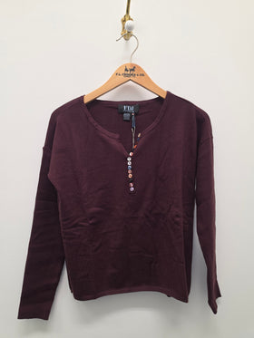 Women's French Dressing | Colorful Sweater | Fig