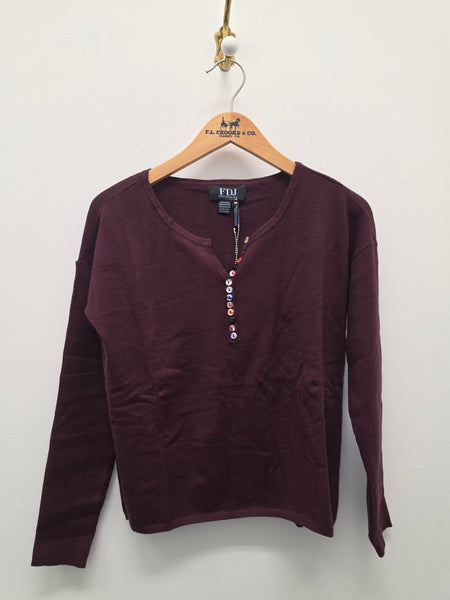 Women's French Dressing | Colorful Sweater | Fig
