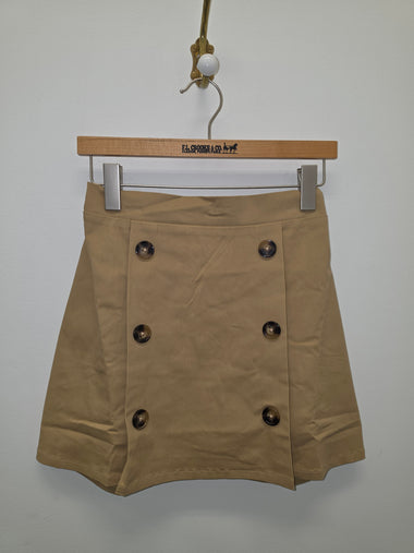 Women's THML| High Waisted Button Skirt | Tan