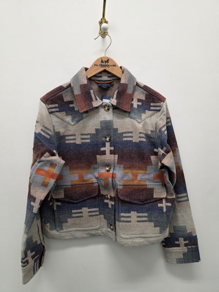 Women's Pendleton | Dakota Western Jacket | Shiprock Blue
