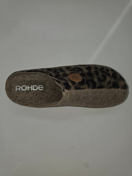 Women's ROHDE Shoes | Foggia Felt Clog | Animal Print