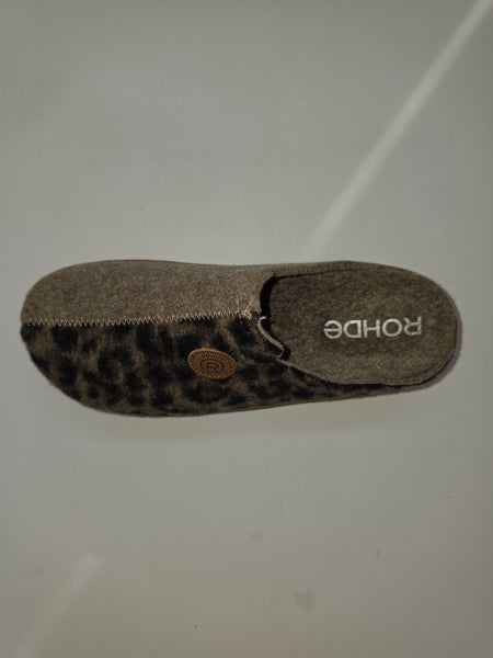 Women's ROHDE Shoes | Foggia Felt Clog | Animal Print