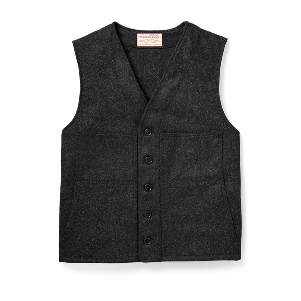 Men's Filson | Mackinaw Wool Vest | Charcoal