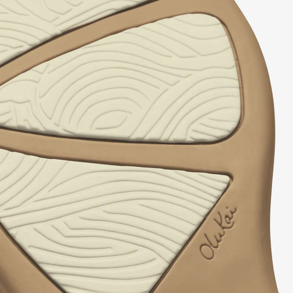 Women's OluKai | Ho‘ōpio Maluā Sandal | Bright White/Warm Sand