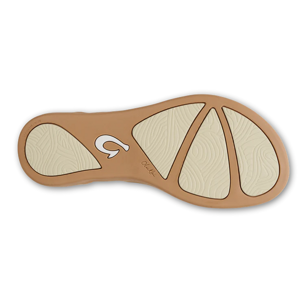 Women's OluKai | Ho‘ōpio Maluā Sandal | Bright White/Warm Sand