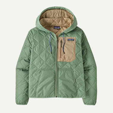 Women's Patagonia | Diamond Quilted Bomber Hoody | Ellwood Green