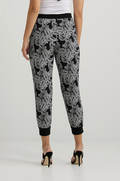 Women's Joseph Ribkoff | Casual Pant with Paisley Print | Black