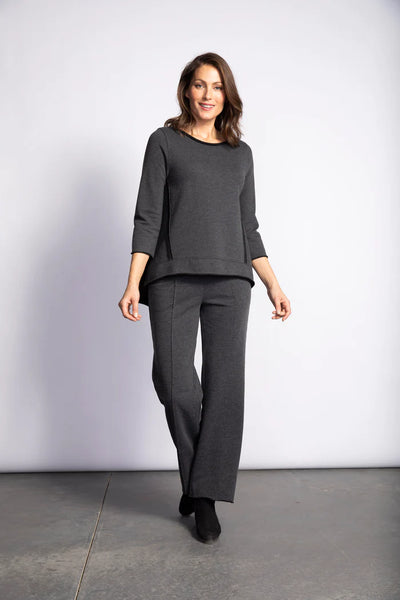 Women's Habitat Liv | Heathered French Terry Straight Pant | Black