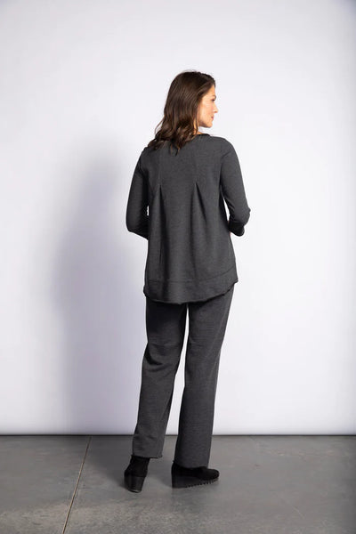 Women's Habitat Liv | Heathered French Terry Straight Pant | Black