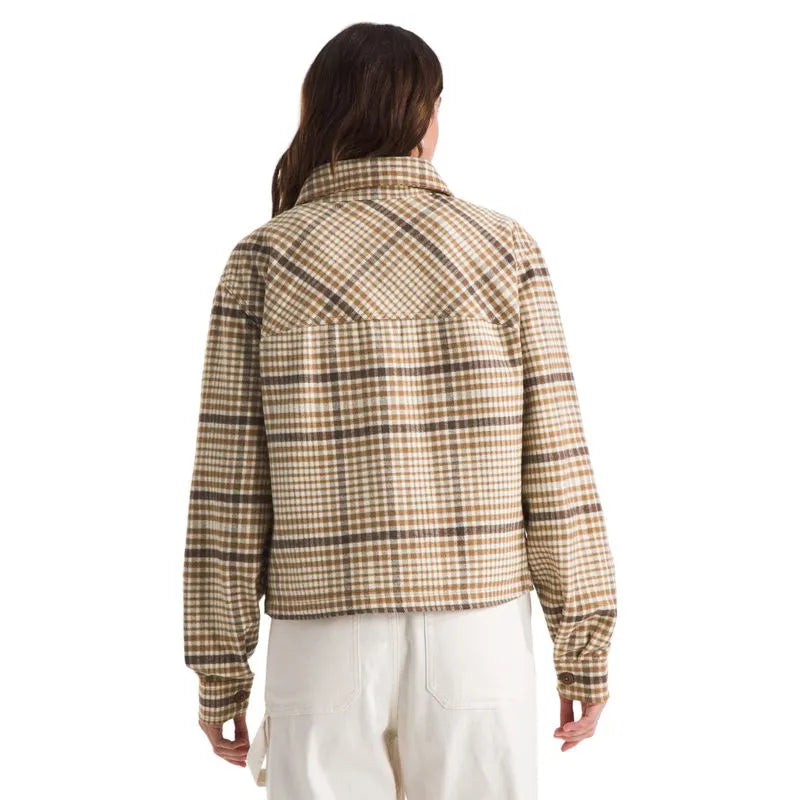 Women s The North Face Valley Flannel Shirt Utility Brown Plaid FLCrooks