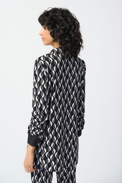 Women's Joseph Ribkoff | Geometric Print Blazer | Black