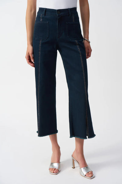 Women's Joseph Ribkoff | Wide Leg Sparkle Jeans | Denim