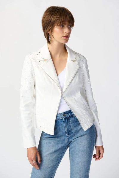Women's Joseph Ribkoff | Vanilla Faux Suede Jacket | Vanilla