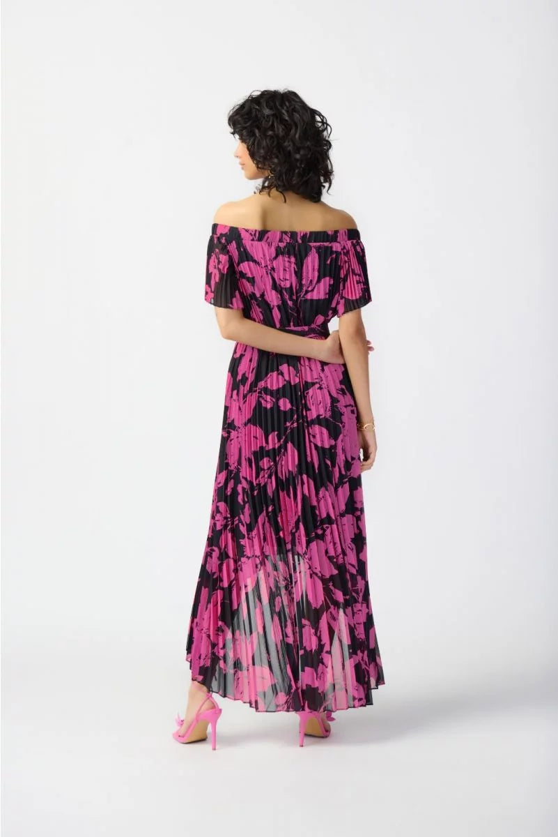 joseph ribkoff pink dress Joseph Ribkoff 261715 Petal Pink Chiffon Cape Dress