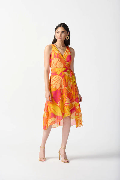Women's Joseph Ribkoff | Tropical Print Fit and Flare Dress | Multi