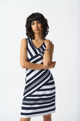 Women's Joseph Ribkoff | Sheath Dress in Bold Print | Midnight Blue