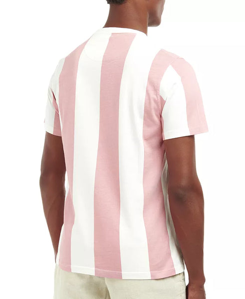 Men's Barbour | Osborne Stripe Short-Sleeve T-Shirt | Pink Salt