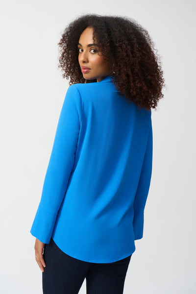 Women's Joseph Ribkoff | Classic Long Sleeve Shirt with Buttons | Blue